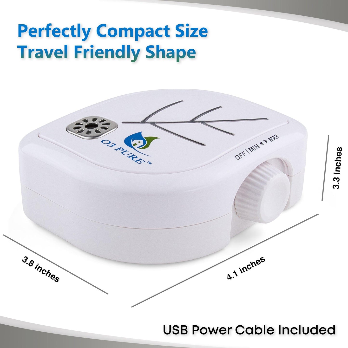 Leaf Wall Plug-In Air Purifier - Room Deodorizer & Mini Ozone Generator - O3 PURE