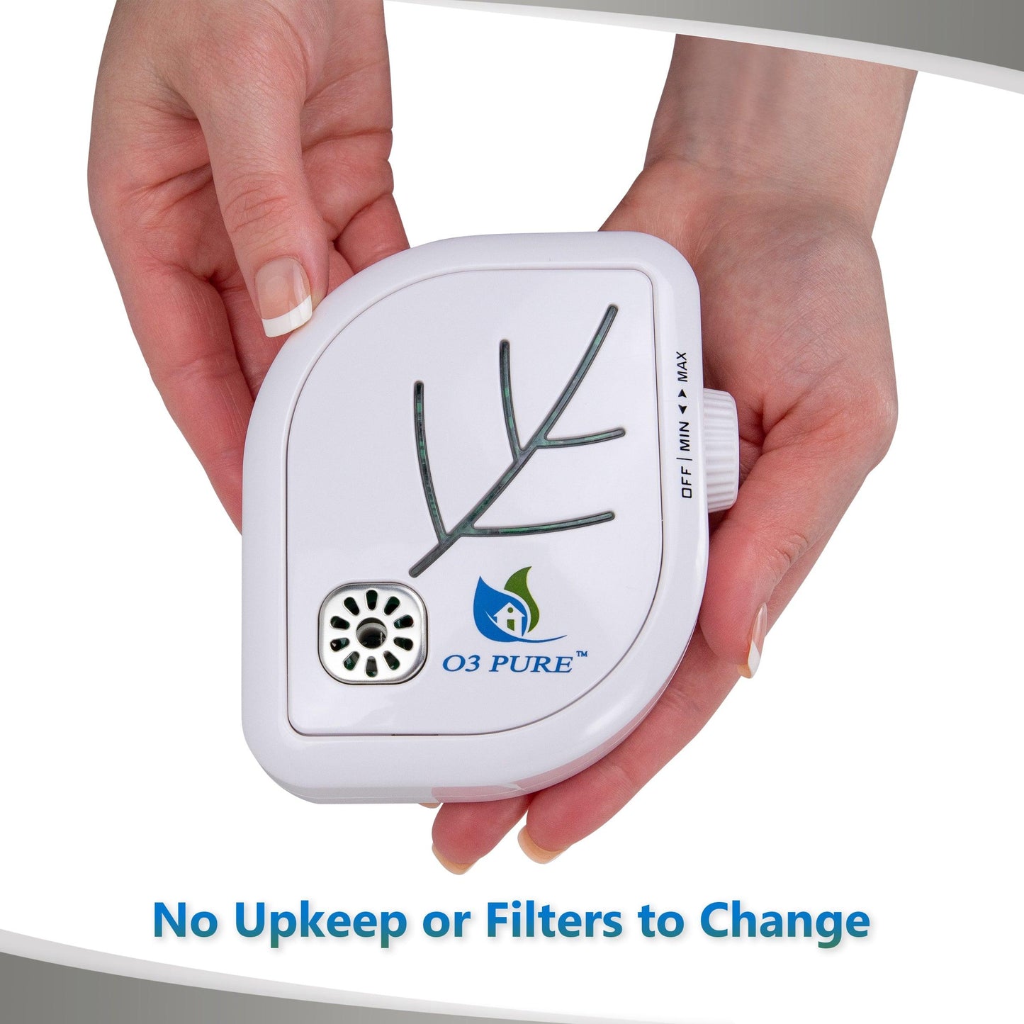 Leaf Wall Plug-In Air Purifier - Room Deodorizer & Mini Ozone Generator - O3 PURE