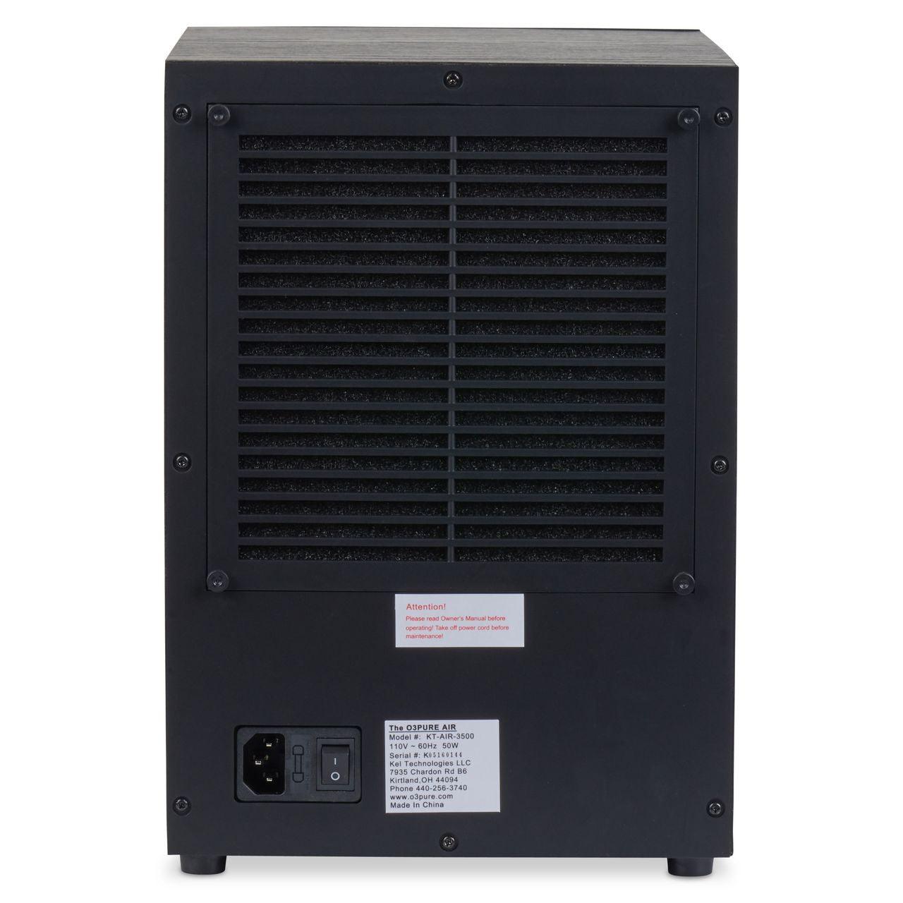 Back of O3 Pure Whole House Eden Purifier